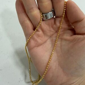 24K Gold Plated Elegant Beaded Necklace